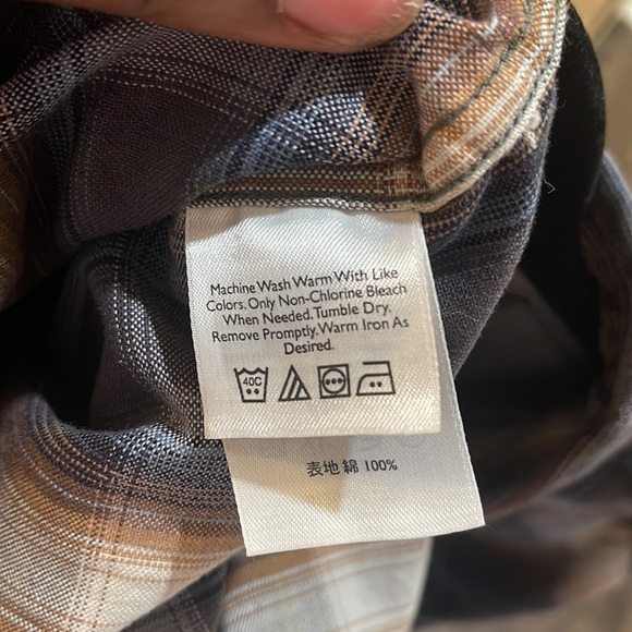 Eddie Bauer relaxed fit plaid button down XXXL Tall - Picture 6 of 7